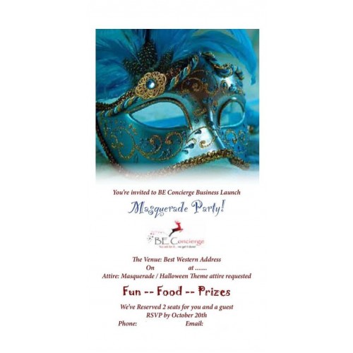 Mardi Gras Scroll Invitations and Party Favors